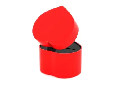 Heart Shape Ring Box 3D model