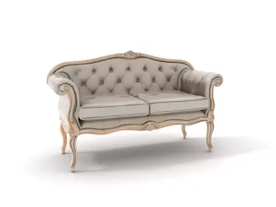 Chic Vintage Sofa model pack Low-poly 3D model