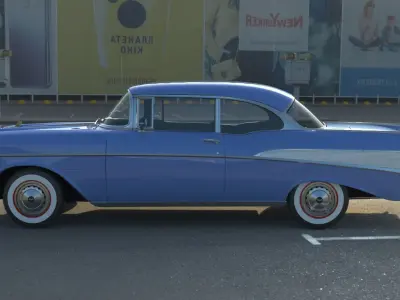 Chevrolet 1957 BelAir Sport coupe 3D model