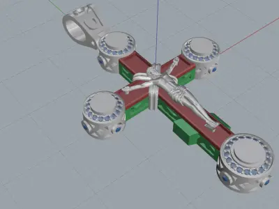 Cross Jesus  3D print model