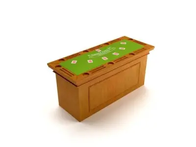 Modern Wooden Game Table 3D model