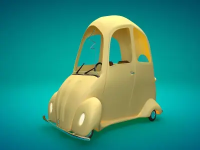 Fusca vw beetle 3D model