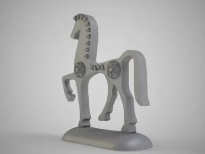Antique Horse Trinket 3D print model