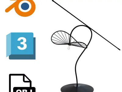 AURA Flow Lamp  3D model