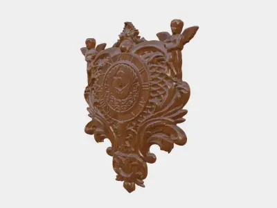 Wooden Clock Decor For Wood Carving 3D print model order