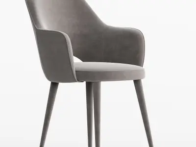 pols potten velvet chair 3D model