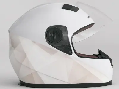 Motorcycle Helmet 3D model