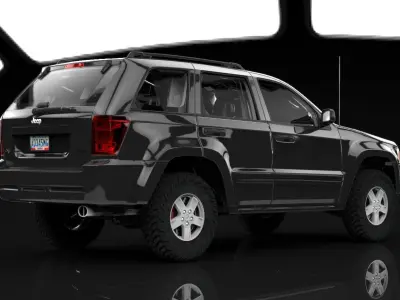 JEEP CHEROKKE LAREDO 2009  3D model