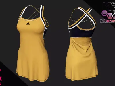 Tennis Dress A Low-poly 3D model