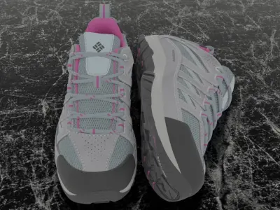 COLUMBIA CRESTWOOD WATERPROOF 3D SHOES Low-poly 3D model