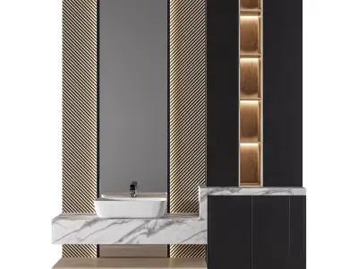 Luxury Bathroom 179 3D model