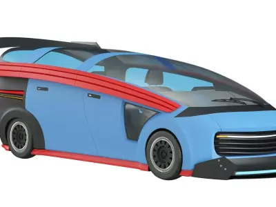 Futuristic  Car Concept 3D model