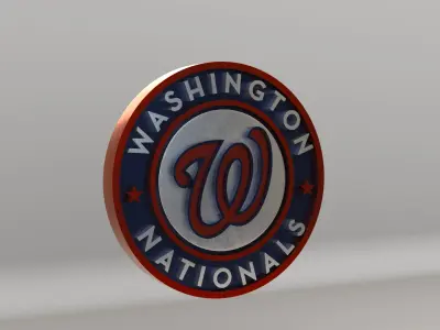 MLB Washington Nationals V1 Team Logo 3D model