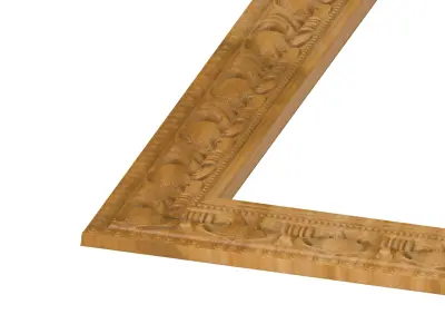 Carved picture frame STL 3D model 98