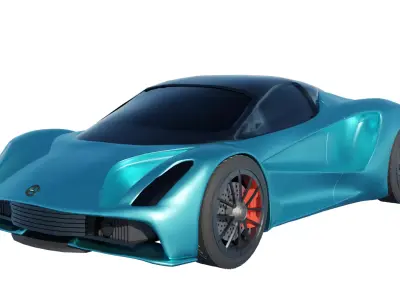 Gaming Car Game Asset  3D model