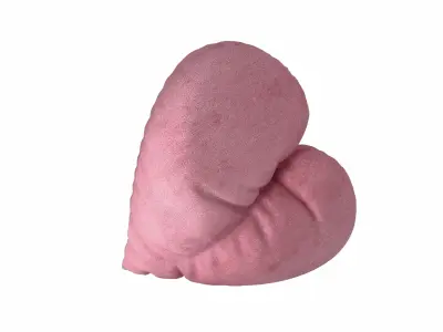 Heart Pillow - Love Text 3D model