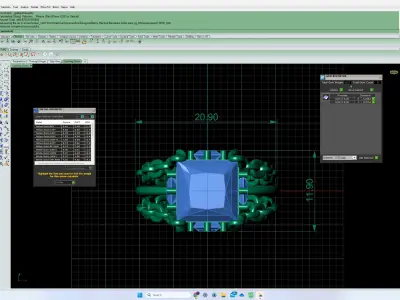 Mariner Link Ring for Women Gold 3D print model