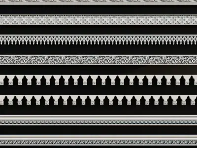 Ornament Pack Vol 10 - Greek Gothic 3D model