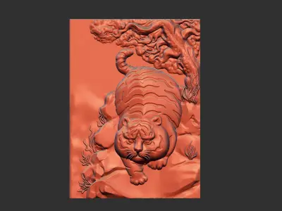 Baby Tiger 3D print model