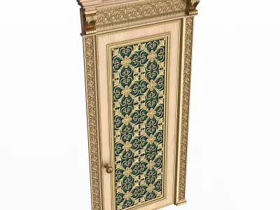 Carved Door Classic 01202 Wood Low-poly 3D model