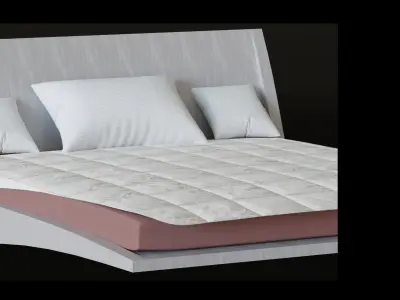 Futuristic Bed 3D model
