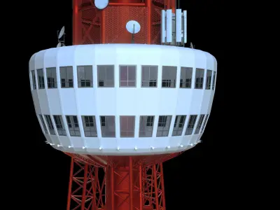 TV tower 3D model