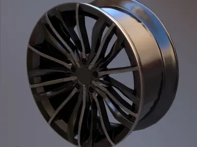 Sport Car Rim 6 Game-Ready 3D Model Low-poly 3D model