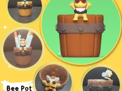 Bee Pot 3D print model