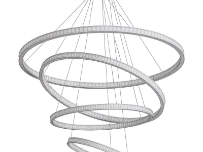 ARO Cluster Ring Chandelier By Ocl 3D model