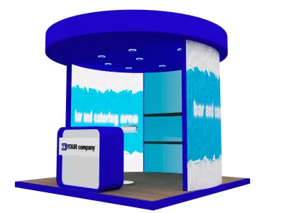 Booth Exhibition Stand a552a  3D model