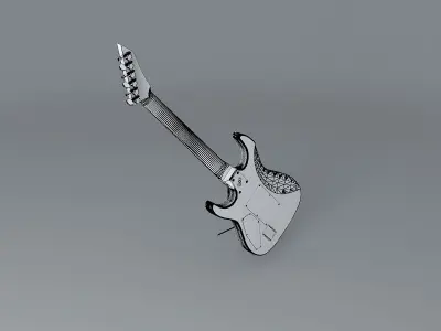 ESP custom shop guitar Free 3D model