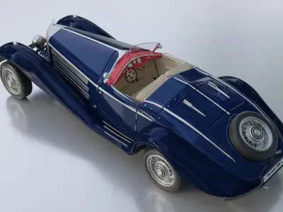 Mercedes Benz 560k 1936 3D model 3D model