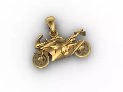 Motorcycle pendant 3D print model