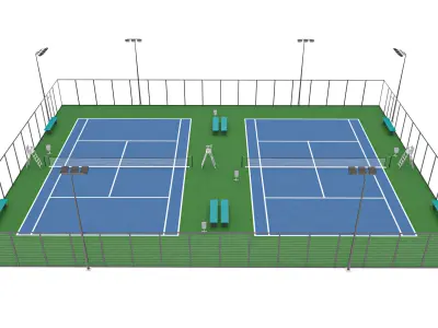 Tennis Court 5 3D model