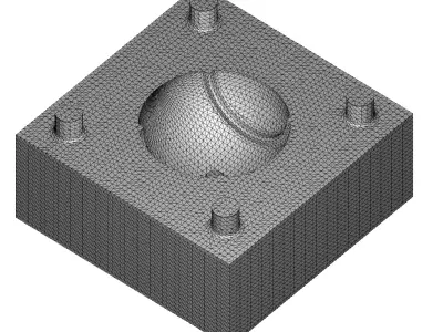 Chocolate Mold Tennis Ball 3D print model
