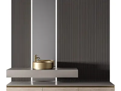 Luxury Bathroom 160 3D model
