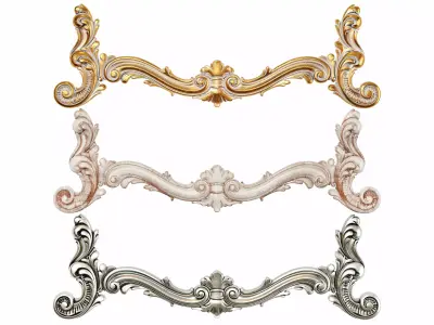 Classic carved 140 3D model