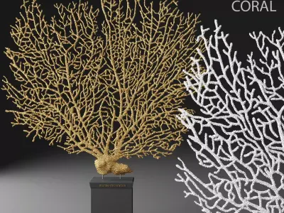 Coral 3D marine decor 3D model