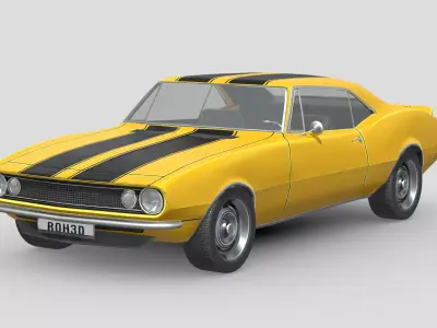 Chevrolet Camaro 1967 Low-poly 3D model
