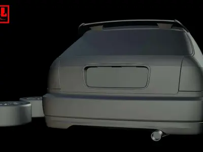 Honda Civic Type R 1st Gen EK9 1997-2000 3D print model