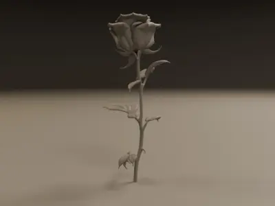 Rose flower 3D print model buy