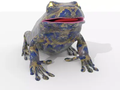 Frog v1 BLEND OBJ FBX DAE GLB 3D model