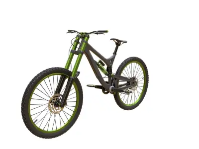 DH MTB Bicycle PBR 3D model