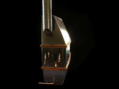 Vintage Large Petroleum Heater 3D model