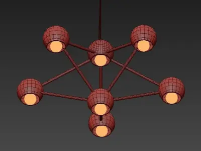 Heptaider Chandelier 3D model