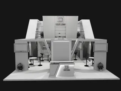 Booth Exhibition Stand a456a 3D model