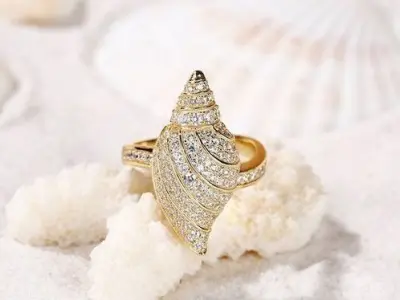 snail ring 3D model