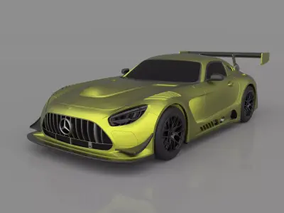 Mercedes AMG GT3 2024  Racing Car  3D Model for Printing  3D print model