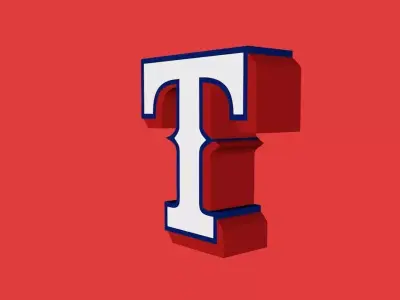 Texas Rangers Team Logo 3D model