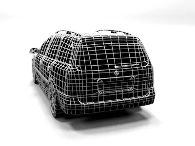 OPEL ASTRA G VARIANT LOWPOLY Low-poly 3D model